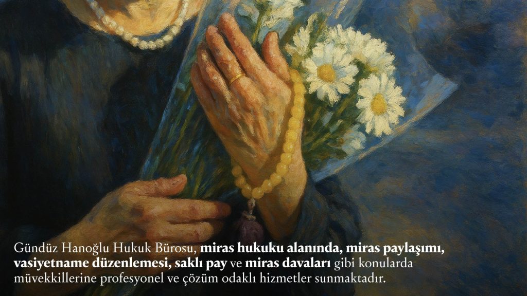 Gündüz Hanoğlu Hukuk miras hukuku kapsamında verdiği hizmetler