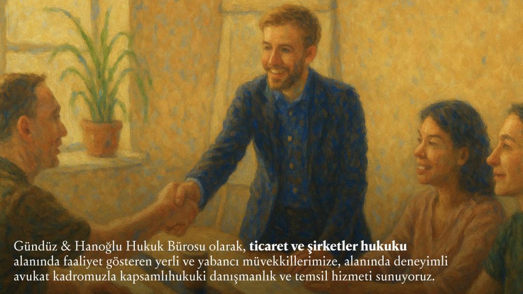 Gündüz Hanoğlu Hukuk ticaret ve şirketler hukuku kapsamında verdiği hizmetler